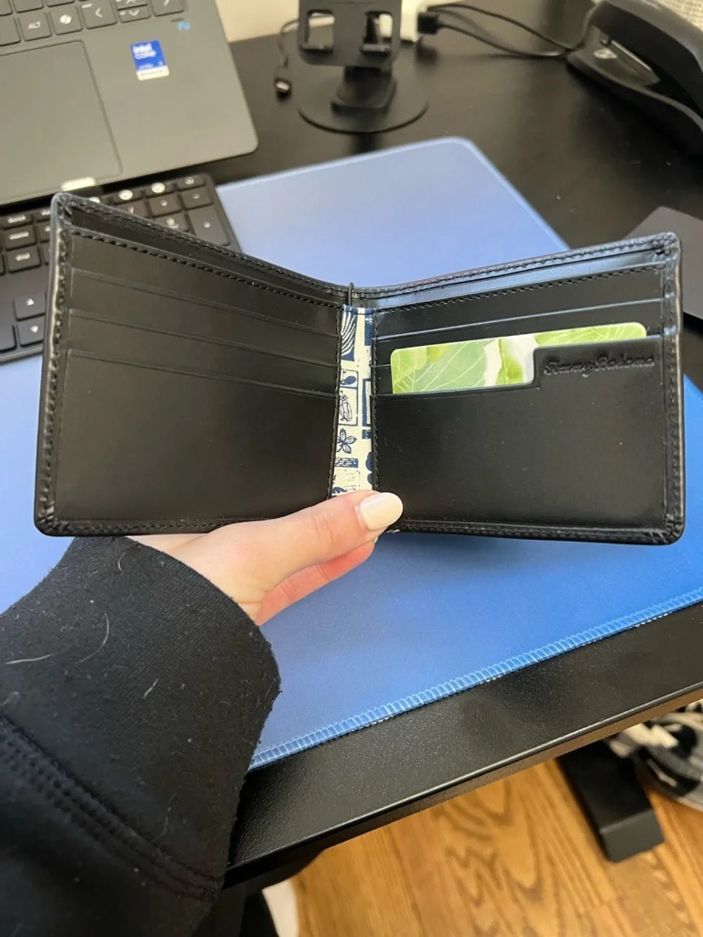 Tommy Bahama Men's Black GWP Marlin Slimfold Wallet NIB